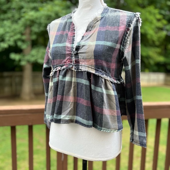 Crop plaid top - Picture 1 of 5